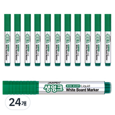 JAVAPEN 直液式白板筆, 24個, 綠色