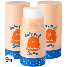 1OF30 條狀EM洗衣皂 嬰兒衣物預洗, 9個, 60g