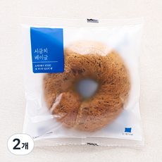 도제식빵 시금치 베이글, 120g, 1개입, 2개