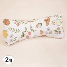 soonZAM 棉質蕎麥殼鑽石頸椎枕, 兔子, 2個