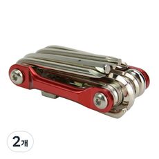 腳踏車多功能維修工具2 紅色, 2個