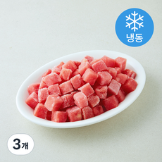 TSFOOD 얼린 수박 다이스 (냉동), 3개, 1kg