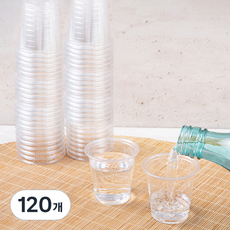 탐사 투명 PET 소주잔 65ml, 120개, 1개입