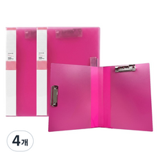 영오 인덱스 PP 더블레버파일 A4 / A3, 03 분홍, 4개