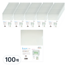 MiDAS HYUNPOONG L型資料夾 A4, 100個, 半透明