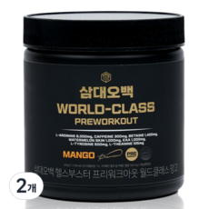 삼대오백 헬스부스터 프리워크아웃 월드클래스 망고, 300g, 2개