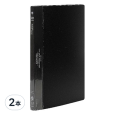 Lan CHYn 連勤牌文具 PP KU粉彩色系20入資料簿 附內紙 LC-20KU K, 黑色, 2本