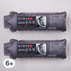김구원선생 서리태 순두부, 400g, 6개
