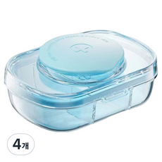 真威 便利日常藥盒收納盒 藍色 95 x 65 x 30 mm, 4個