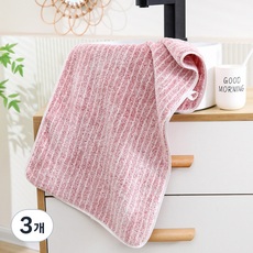 소니오 라인 소프트 샤워 바스타월 450g 폴리에스테르사 특대, 01 핑크, 3개