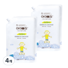 아이블리네이처 유아 세제 화이트 블러썸향, 4개, 1.2L