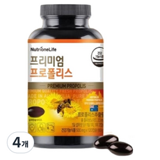 뉴트리원 프리미엄 프로폴리스 60g, 120정, 4개