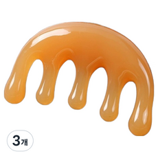 셀리빙 전신 두피 마사지 괄사 타입A, 3개, 브라운