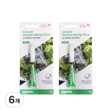 SIMPLESTEP 水族造景黏膠 水草造景專用黏著劑 凝膠型, 6個