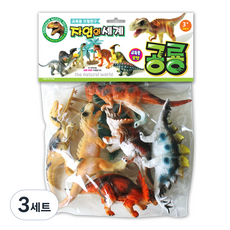 世界流通 自然世界 恐龍A 隨機出貨 公仔 7入, 3套