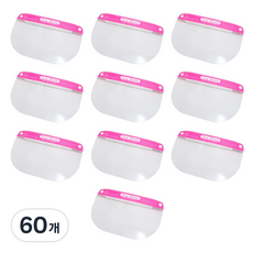 어린이 페이스쉴드, 1개입, 60개, 핑크