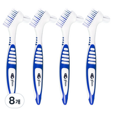 Glyn 假牙專用牙刷 藍色, 1入, 8個
