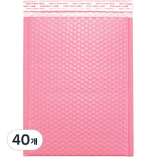 Maket Gamseong 彩色安全氣泡袋 粉紅色, 40個