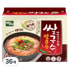 백제 얼큰한맛 쌀국수, 90g, 36개