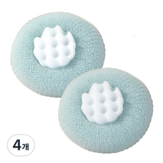 Dajeongdagam 易起泡可貼牆向日葵沐浴球, 1入, 4個, 藍色