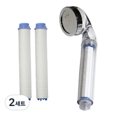 過濾蓮蓬頭 BT-880+替換濾芯 3入, 2個