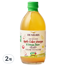DE NIGRIS 德尼格斯 Euro Food有機蘋果西打醋 檸檬, 2個, 500ml