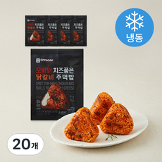 오빠닭 치즈품은 닭갈비 주먹밥 (냉동), 100g, 20개