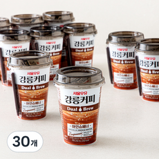 강릉커피 서울우유 듀얼브루 아인슈페너, 30개, 250ml