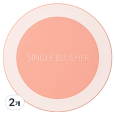 더샘 샘물 싱글 블러셔 5g, CR07 망고 피치, 2개