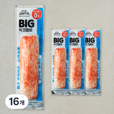 고래사어묵 빅 크랩바, 80g, 16개
