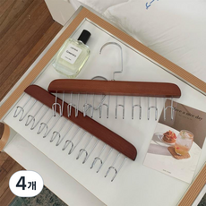 Keribing 木製領帶衣架, 4個