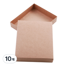 牛皮紙禮物盒 20號 20 x 16.9 x 4 cm, 單一顏色, 10個