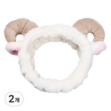 비투윈 예쁜 귀여운 세안밴드 55#, 2개, 혼합색상