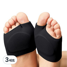 발바닥 실리콘 보호 패드 블랙 M, 2개입, 3개