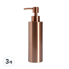 모나코올리브 스테인레스 샴푸 린스 호텔식 디스펜서 350ml, 브론즈, 3개