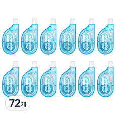 델리 미니 수정테이프 5mm x 6m EH08-BX, 투명블루, 72개