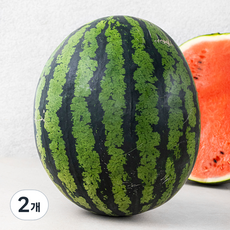 산지직송 당도선별 11brix 수박, 9kg이상, 2개