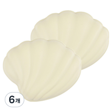 Gold Pang 貝殼造型便攜式矽膠藥盒 黃色, 6個