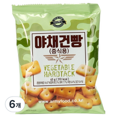 아미푸드 야채건빵, 65g, 6개