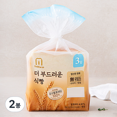델리팜 더 부드러운 식빵 3입, 190g, 2봉