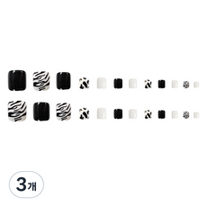 비투윈 수난일 데일리 패디팁 JJP088-B3, 3개, 지브라젖소무늬