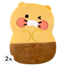 春植扁平收納包, 黃色, 2個