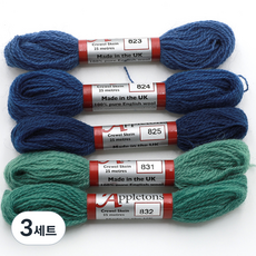 Joy十字繡Apple Tone羊毛紗 5種組, 3組, 823, 824, 825, 831, 832