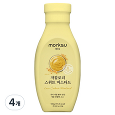 몽크슈 저칼로리 스위트 머스타드, 300g, 4개