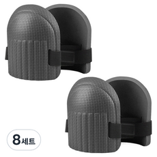 MONACO OLIVE 園藝菜園工作用緩衝護膝 雙邊套組, 黑色, 8套