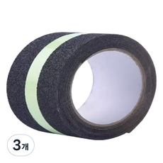 파리박사 미끄럼 방지 야외 실내 욕실용 스티커 테이프, 3개, 야광