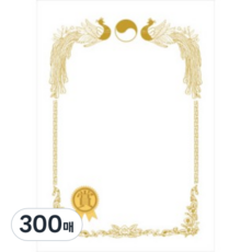 다니엘문구 우현산업 금상 상장 용지 180g, no22백색, 300개