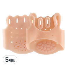 Felice J Dr. Felice J 腳趾保護矽膠墊 左右腳套組 米色, 5套