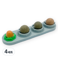 그로비타 고양이 멀티 캣닢볼 3종 + 사탕 세트, 혼합맛(과일맛/마따따비맛/캣닢맛/사탕), 4세트