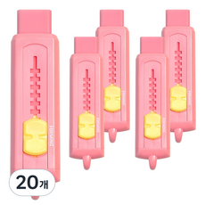 泡沫滑動橡皮擦, 粉紅色, 20個